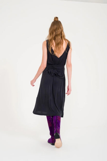 Purple Knee-High Suzani Boots