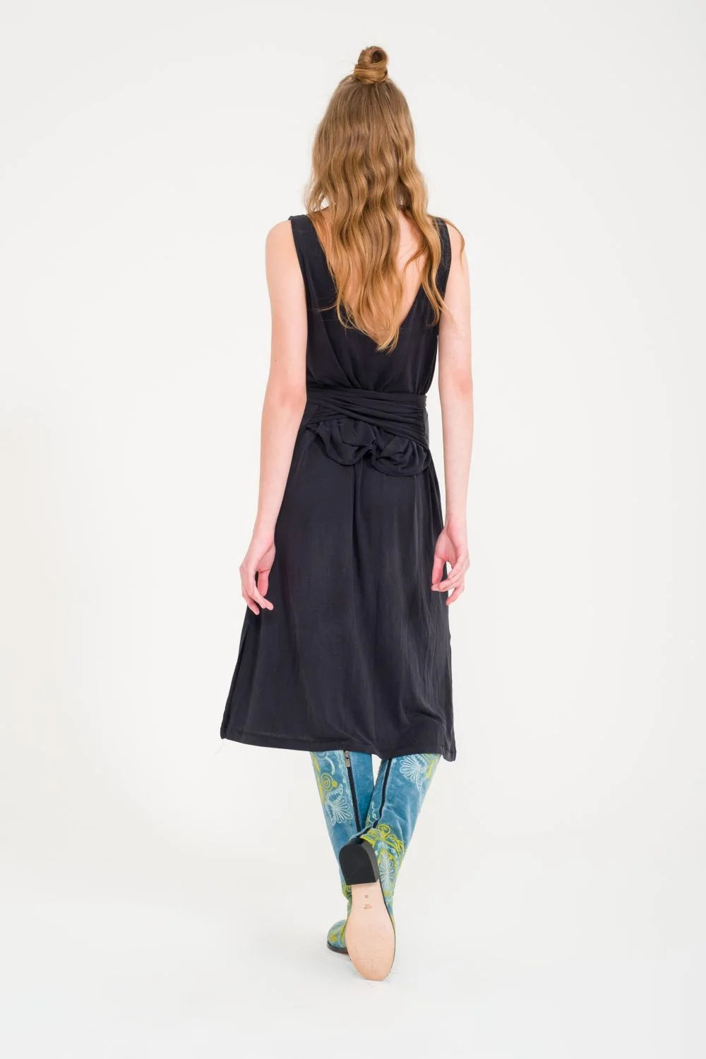 Turquoise Knee-High Suzani Boots