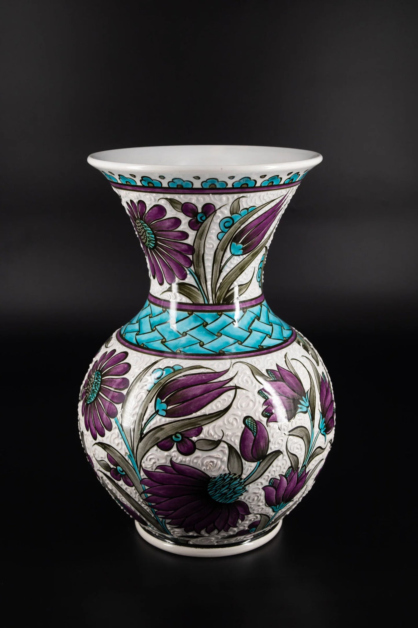 Purple Floral Vase